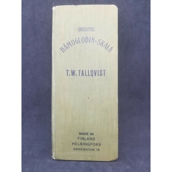 1902 Original Hamoglobin-Skala Perforated Filtering Paper Book Made in Finland - Picture 1 of 7